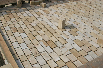New block paving driveway in situ.