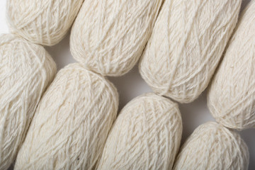 background white yarn