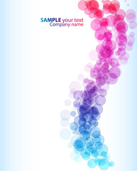 Abstract Colorful Background. Vector.  Bubbles bokeh