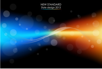 abstract shiny on black background