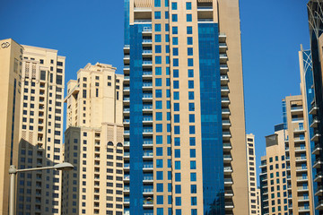 Fototapeta na wymiar skyscrapers in United Arab Emirates