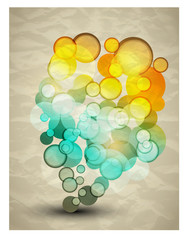 Abstract colorful circles background