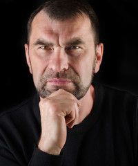 Naklejka premium mature man
