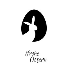 Osterhase - Frohe Ostern - Vektor Grafik