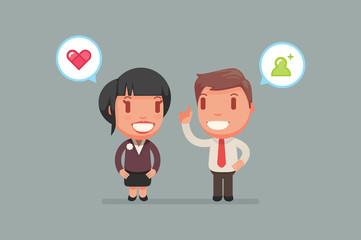 cute characters vector illustration