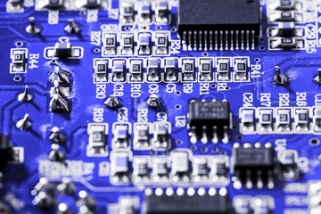 Blue electronic circuit
