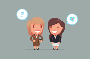 cute characters vector illustration