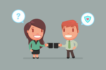 cute characters vector illustration