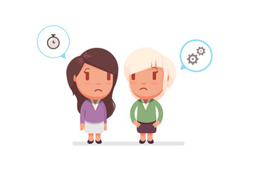 cute characters vector illustration