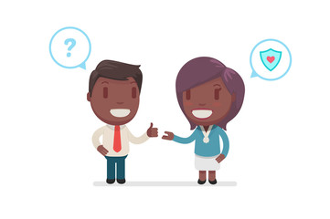 cute characters vector illustration