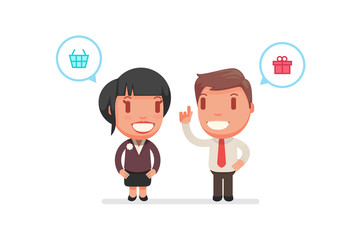 cute characters vector illustration