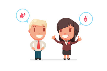 cute characters vector illustration