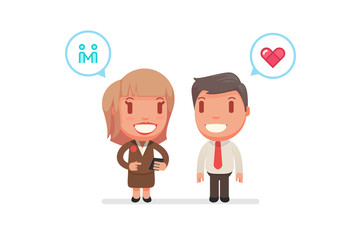 cute characters vector illustration