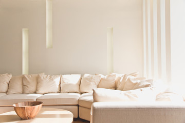 Living room with sofa and coffee table