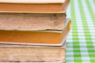 Old books close-up