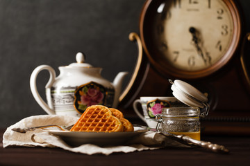Relax tea drink with vienna wafers