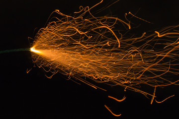 Burning fuse, dynamite fuse