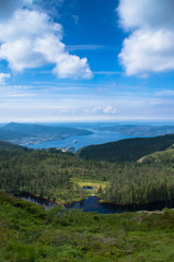Obraz na płótnie Canvas View over Bergen