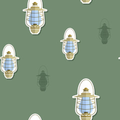 seamless pattern with lanterns for your design