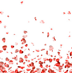 Love valentine's background with hearts.