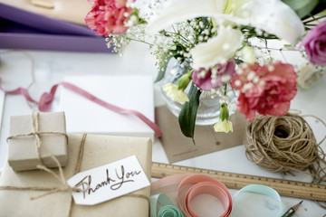 Gift Packing Present Creative Ideas Simplify Concept
