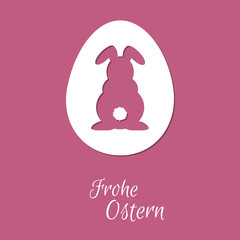 Osterhase - Frohe Ostern - Vektor Grafik