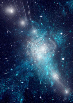 Fototapeta galaxy in a free space