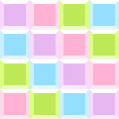 Fototapeta premium Colored tiles. Seamless vector background.