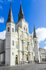 Fototapeta na wymiar Beautiful Saint Louis Cathedral in the French Quarter in New Orleans