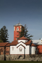 Fototapeta na wymiar Serbian Orthodox monastery Zica built in 13th century, Central S