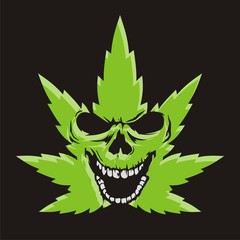 Cannabis Skull