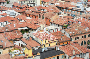 Fototapeta na wymiar Overview of center of Verona