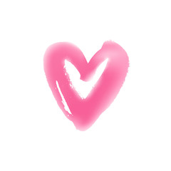 Fototapeta premium Light hand drawn heart symbol