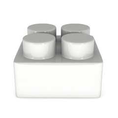 Constructor element. 3d render isolated on white background