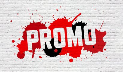Promo sur mur en briques