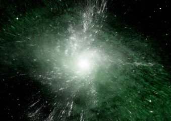 galaxy in a free space