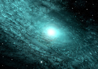 galaxy in a free space