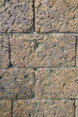 brick wall surface can use as background pattern or texture with real light 
