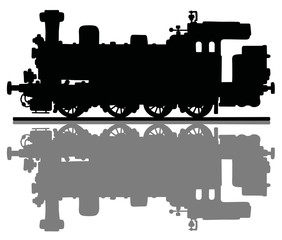 Obraz premium Vintage steam locomotive