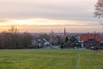 Bochum Skyline im Sonnenuntergang - 133200891