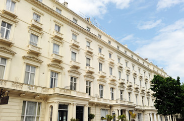 Fototapeta na wymiar Victorian building in Bayswater, London, United Kingdom