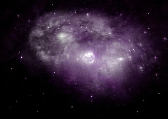galaxy in a free space