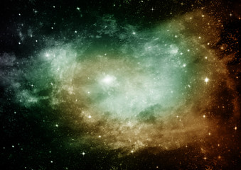 galaxy in a free space