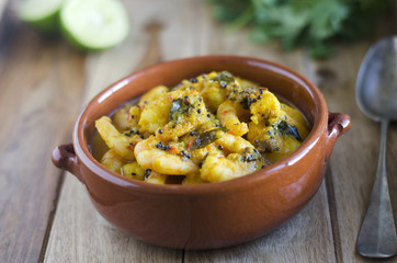 Keralan prawn curry