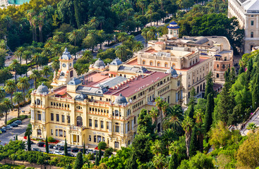 Fototapeta premium Ayuntamiento de Malaga, the City Council Building. Spain