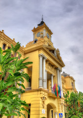 Ayuntamiento de Malaga, the City Council Building. Spain