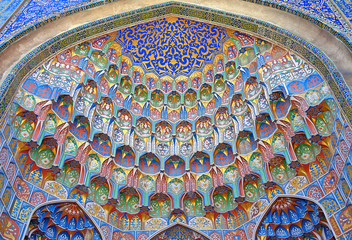 Abdulaziz Khan Madrassah in Bukhara - obrazy, fototapety, plakaty
