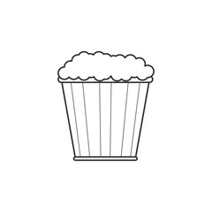 Pop corn line icon
