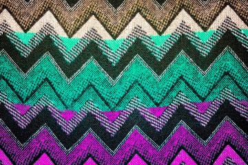 multi colored handmade knitted pattern