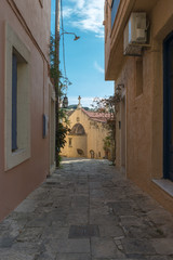 Obraz premium Small road in Crete village